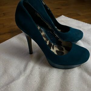 Jessica Simpson Teal Heels